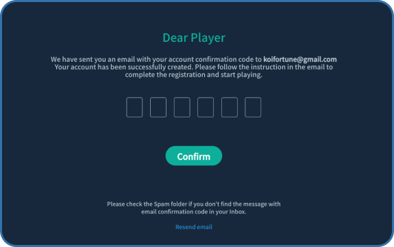 KoiFortune カジノ 登録ステップ 5 KoiFortune カジノ 登録ステップ 5